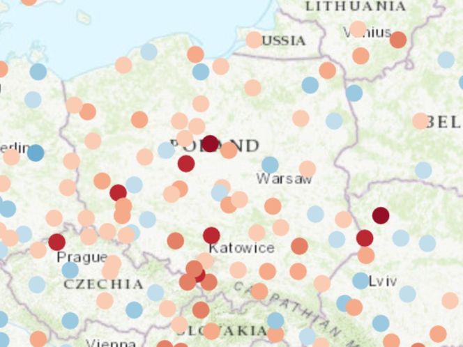 15-minutowe miasta na tle całej Polski 