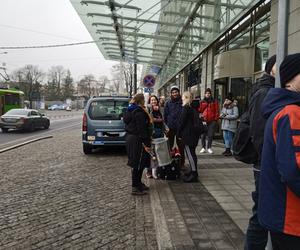 Protest przeciwko wysiedleniu uchodźców z Ukrainy i prywatyzacji Ikara