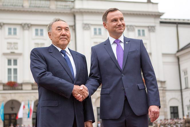 Prezydent Andrzej Duda i prezydent Kazachstanu Nursułtan Nazarbajew