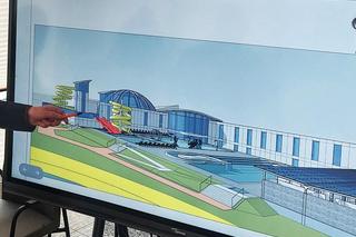 Wstępna koncepcja inwestycji w pływalnię i baseny w Wołominie (zbliżenie)