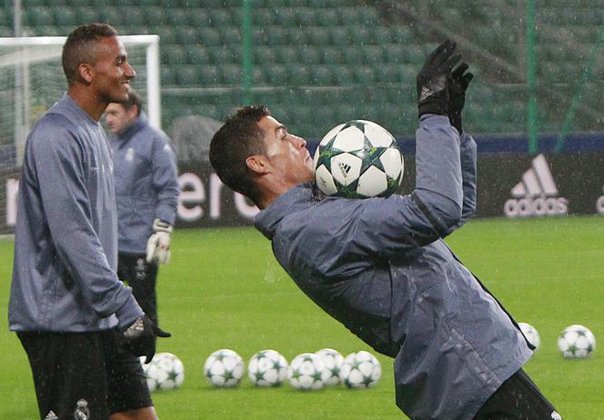 mecz Legia Real - Cristiano Ronaldo w Warszawie - zdjęcia z treningu