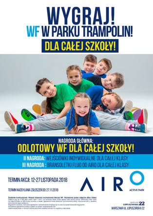 Wygraj „odlotowy WF” w parku trampolin! Zgłoś swoją klasę