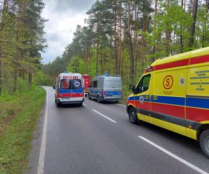 Dachowanie na drodze Wąchock - Mirzec