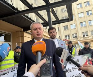 Protest rolników w Rzeszowie