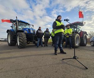 Skromny protest rolników