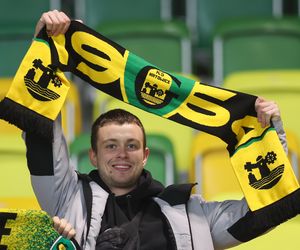 Kibice GKS Katowice na meczu z Piastem Gliwice 8.11.2025