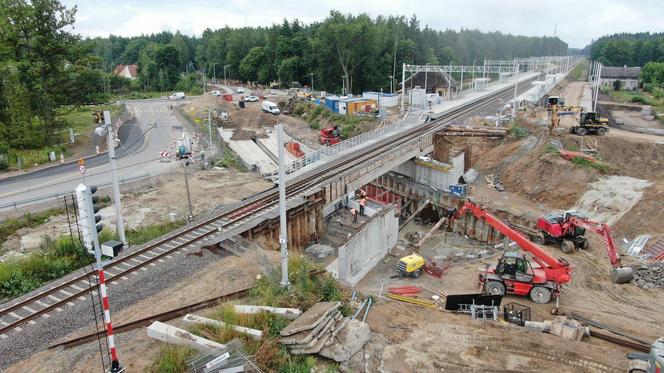 Trwają prace na międzynarodowej linii Rail Baltica. Zobacz postępy robót w Ełku