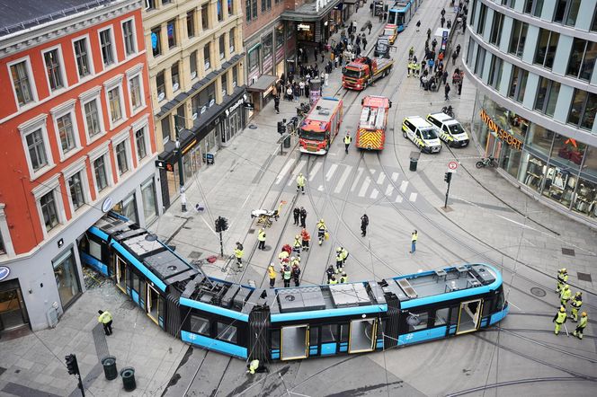 Norwegia. Tramwaj wjechał w sklep w Oslo, raniąc cztery osoby