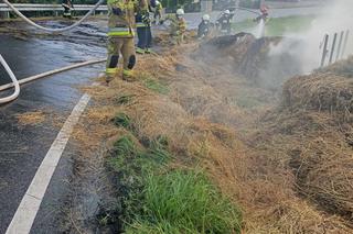 Pożar siana w Tymowej. Strażacy dwa razy wracali na miejsce zdarzenia