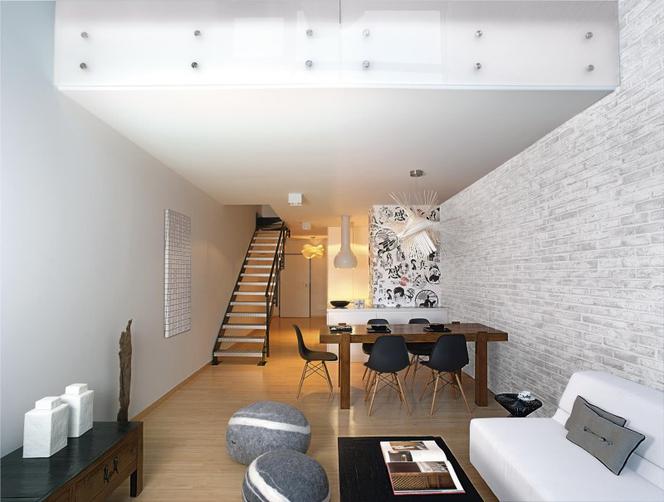 Aranżacja wnętrz. Loft Woronicza Qbik