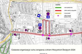 Zmiana organizacji ruchu na Wszystkich Świętych w Szczecinie