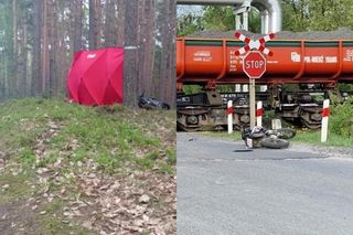 Dwaj motocykliści nie żyją. Jeden wjechał w pociąg, drugi w drzewo. Tragiczne wypadki na Dolnym Śląsku 
