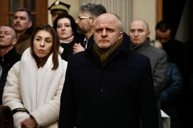 Wśród polityków na pogrzebie Daniela Sztybera pojawił się Paweł Kowal