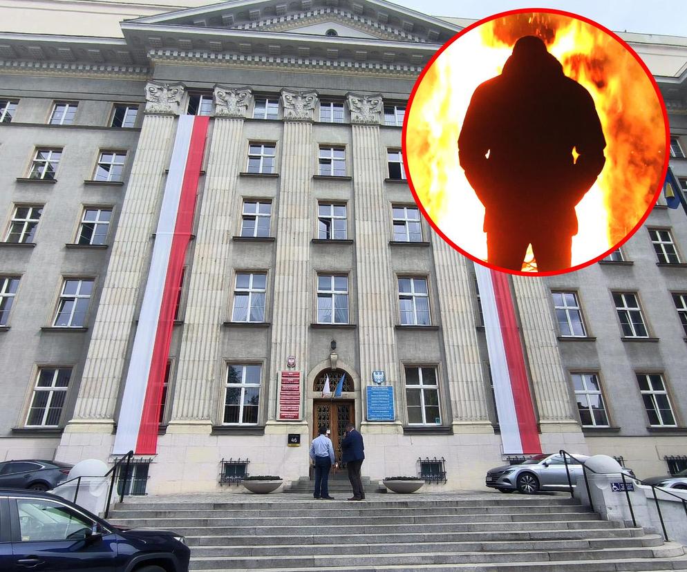 Chciał podpalić się w Urzędzie Wojewódzkim w Katowicach. Po zatrzymaniu uciekł lekarzom ze szpitala!