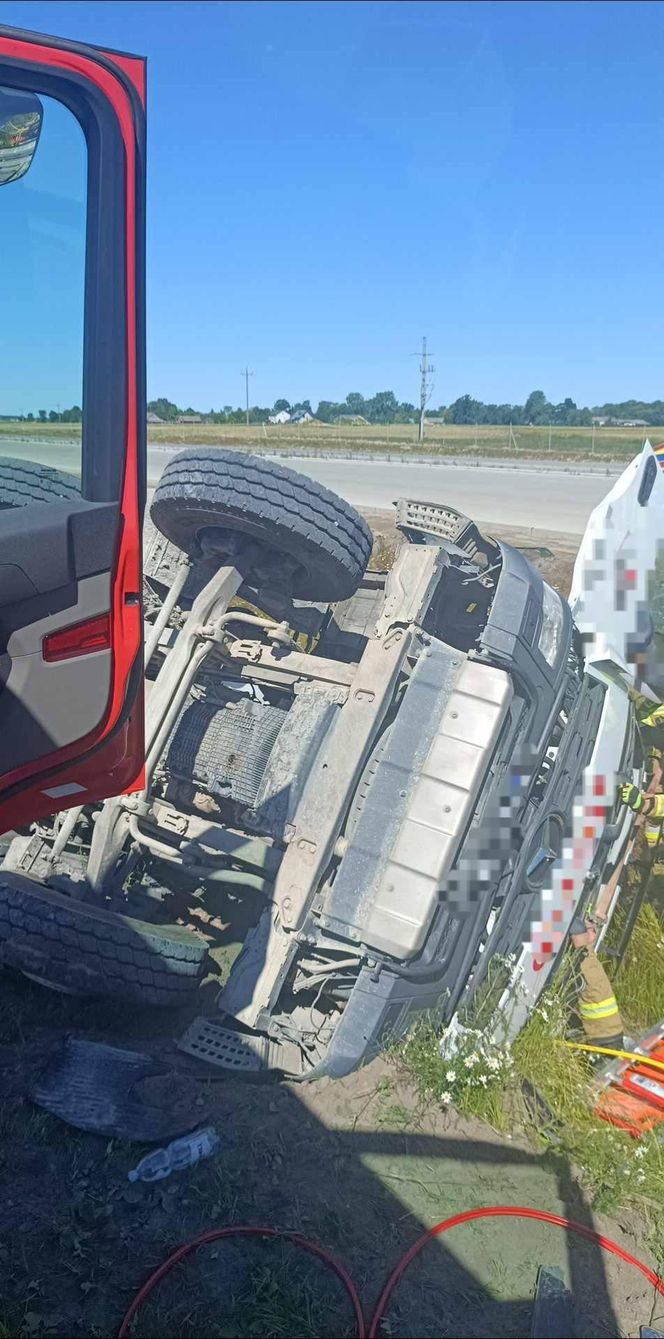 wypadek na budowie A2