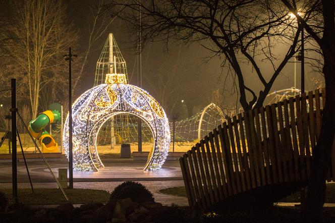 Ozdoby świąteczne w Sosnowcu 