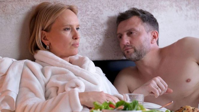 	M jak miłość odc. 1870. Dorota (Iwona Rejzner), Bartek (Arkadiusz Smoleński)