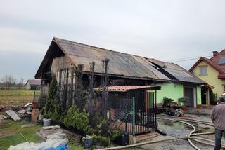 Pożar budynku gospodarczego w Charzewicach
