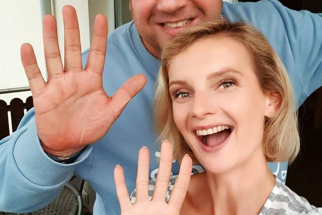 Ewelina Kudeń-Nowosielska i Bartłomiej Nowosielski - Weronika i Tadeusz z M jak miłość