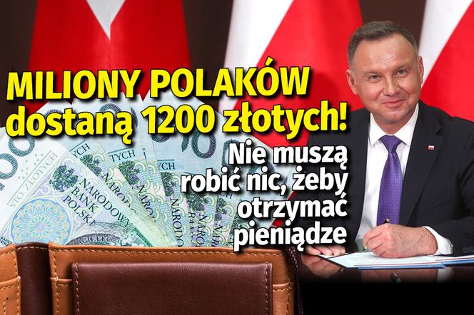 Miliony Polakow dostana 1200 zl