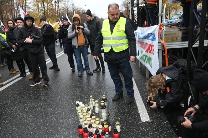 Protest plantatorów tytoniu w Warszawie (3.11.2025)