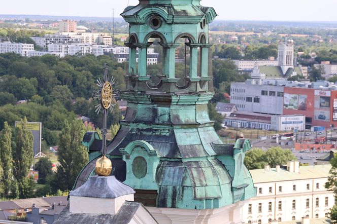 Panorama Lublina z najwyższego punktu widokowego w mieście - Wieży Trynitarskiej
