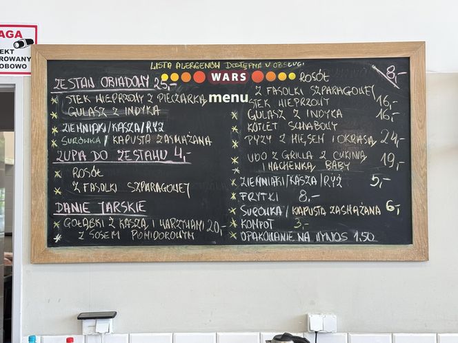 Restauracja WARS przy ul. Chłopickiego w Warszawie 