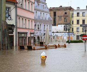 Kłodzko. Zalane centrum miasta