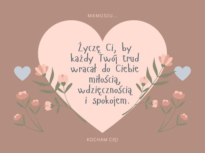 Życzenia od córki dla mamy
