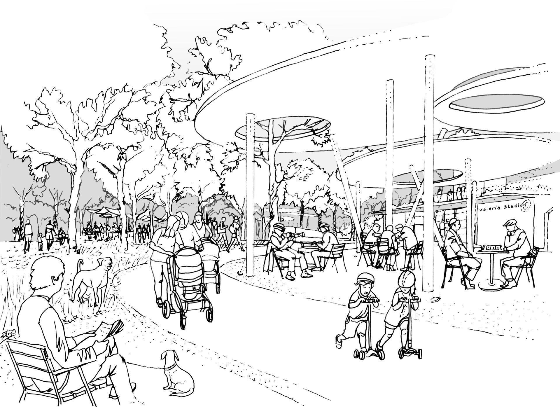  Koncepcjęa urbanistyczną dla stadionu Szyca w Poznaniu