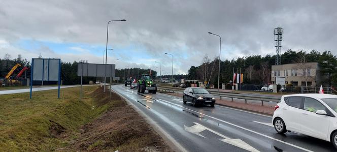 Tak wygląda protest rolników w okolicach Poznania!