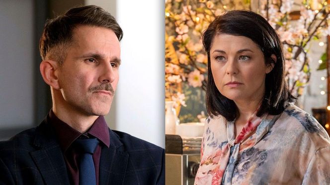 M jak miłość odc. 1868. Kinga (Katarzyna Cichopek), Kamil (Marcin Bosak)