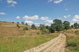 Opustoszałe miejsce w Małopolsce. Po wojnie wysiedlono stamtąd wszystkich mieszkańców 