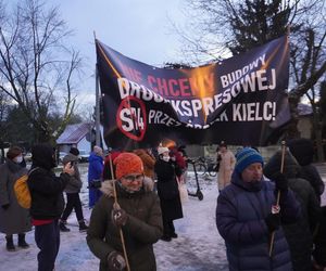 Protest kielczan przeciw budowie S74