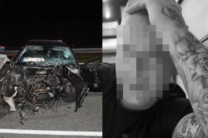 Wypadek na A1 w Wieszowej. Nie żyje 27-latek [ZDJĘCIA]