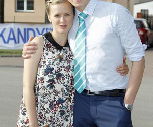 Ranczo. Klaudia (Marta Chodorowska), Fabian Duda (Piotr Ligienza)