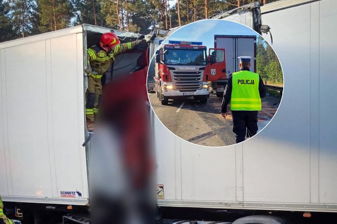 Zderzenie ciężarówek na S1. Trasa w kierunku Tychów jest całkowicie zablokowana