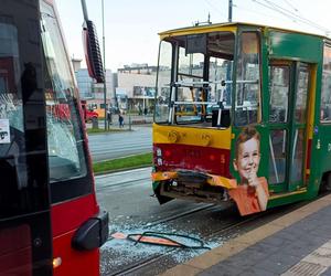 Dwa tramwaje zderzyły się w centrum Łodzi