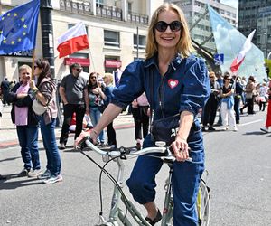 Magda Cielecka maszeruje dla Rafała Trzaskowskiego