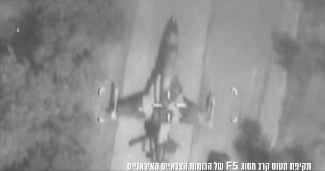Samolot F-5 Iranu zniszczony przez Izrael 