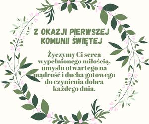 e-kartki z okazji Pierwszej Komunii Świętej