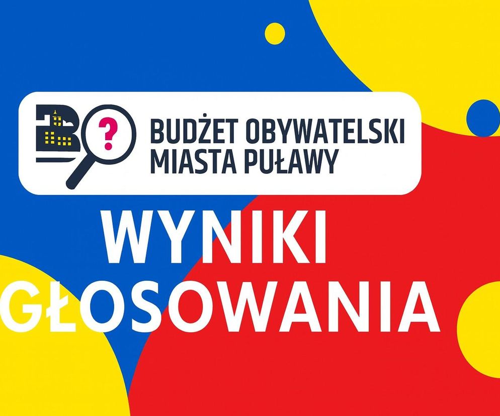 Puławy - wyniki głosowania BO plakat
