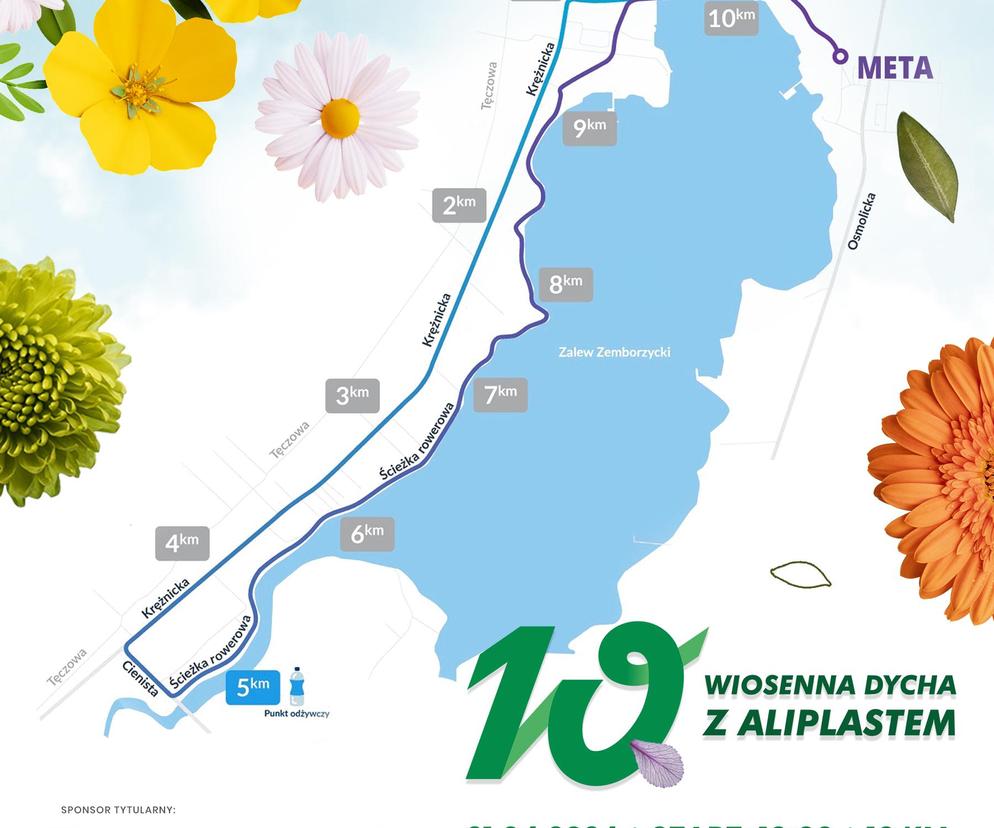 Wiosenna Dycha nad Zalewem Zemborzyckim 21 kwietnia