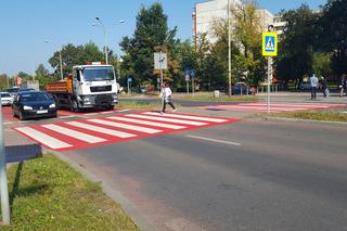 Aktywne przejście dla pieszych w Sosnowcu