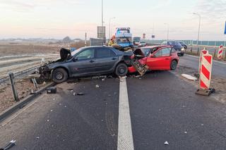 Wypadek na obwodnicy Olsztyna. Jedna osoba ranna po zderzeniu aut [ZDJĘCIA]