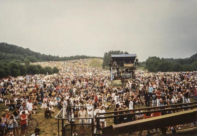 Pierwszy w historii Przystanek Woodstock w 1995 roku w Czymanowie