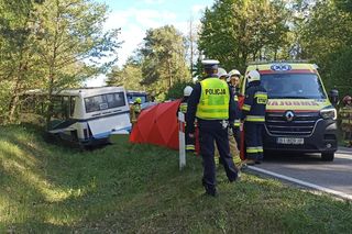 Tragiczny wypadek autobusu, którym jechały dzieci. Kierowca PKS Nova nie żyje