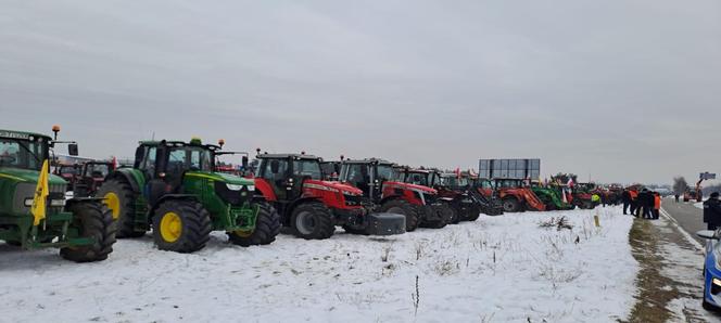 Rolnicy w Wejherowie. Protest na drodze krajowej nr 6