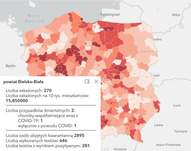 Koronawirus w województwie śląskim. Tak wygląda sytuacja w poszczególnych powiatach [RAPORT, 19 MARCA]