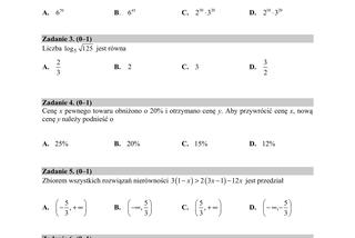 ARKUSZE CKE - Matura matematyka - poziom podstawowy 9.06.2020